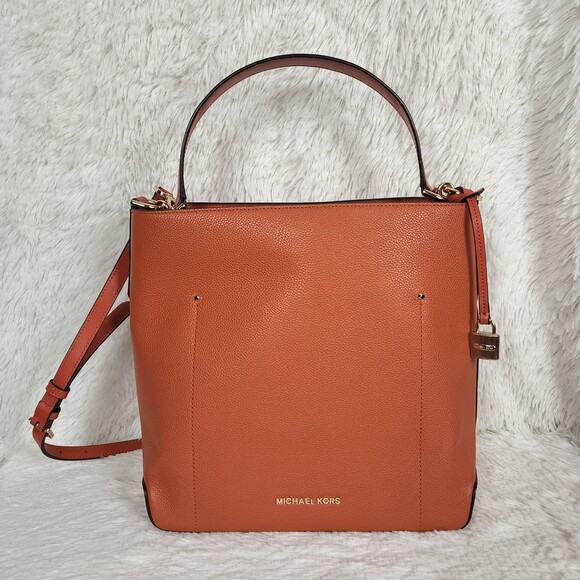 Michael Kors Hayes Orange Bucket Bag